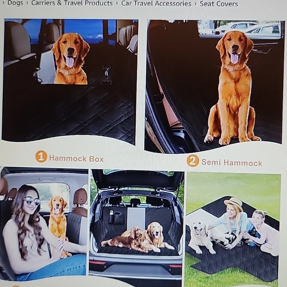 Kimhy upgraded dog car back seat cover SUV Truck 60